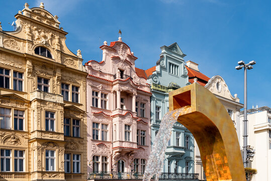 Cityscape Pilsen, Czech republic. Altstadt von Pilsen, Tschechien