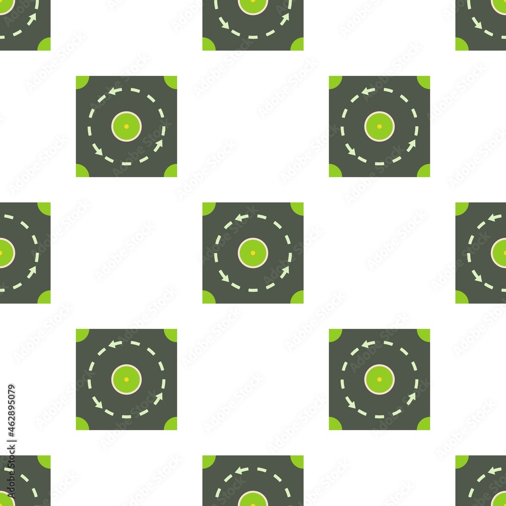 Poster circular road pattern seamless background texture repeat wallpaper geometric vector