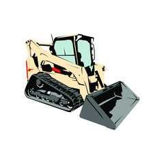 Illustration Vector Graphic of Bulldozer design