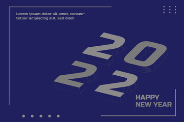 Happy New Year 2022 Bold Classic