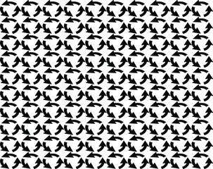 black and white circular arrow black and white pattern background.