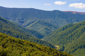 Naklejka premium nature mountain landscape on the background of the sky