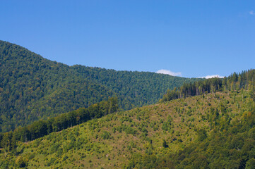 Fototapeta na wymiar nature mountain landscape on the background of the sky