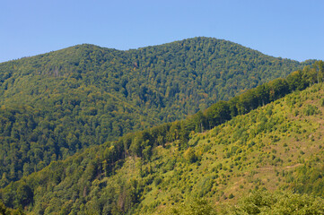 Fototapeta na wymiar nature mountain landscape on the background of the sky