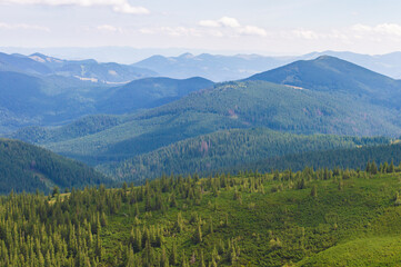 Obraz premium nature mountain landscape on the background of the sky