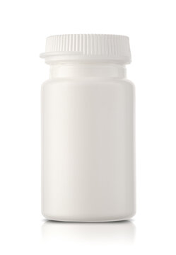 a small plastic medicine bottle