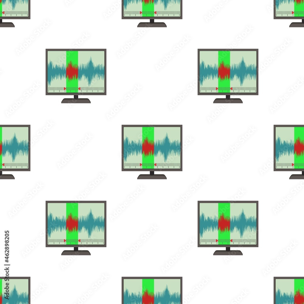 Poster soundwave pattern seamless background texture repeat wallpaper geometric vector