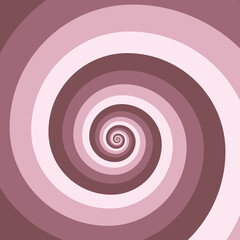 Artistic spiral shape. Vector drawing