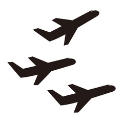 Airplane set icon vector illustration symbol