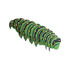 Caterpillar Isometric Icon