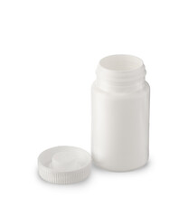 a small plastic medicine bottle