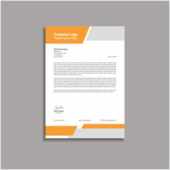 Professional Stylish Letterhead Vector Template