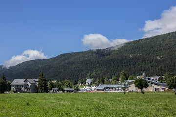 Resort village of Autrans. Autrans located on Vercors Plateau in Vercors Regional Natural Park some...