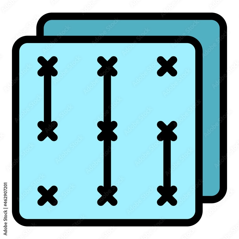 Poster cipher icon. outline cipher vector icon color flat isolated