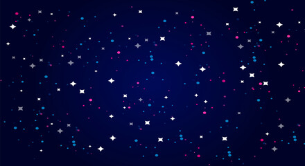 Vector abstract background with stars. Night sky.