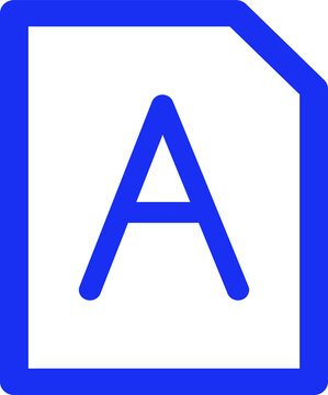 Font file Isolated Vector icon which can easily modify or edit

