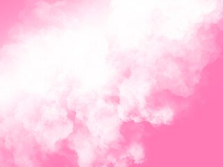 Fototapeta premium Sky with beautiful clouds. Cloud background. Pink cloud texture background. White Clouds on pink background.