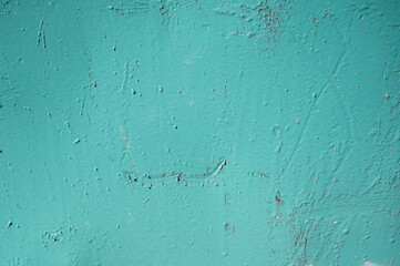 Acier peint turquoise