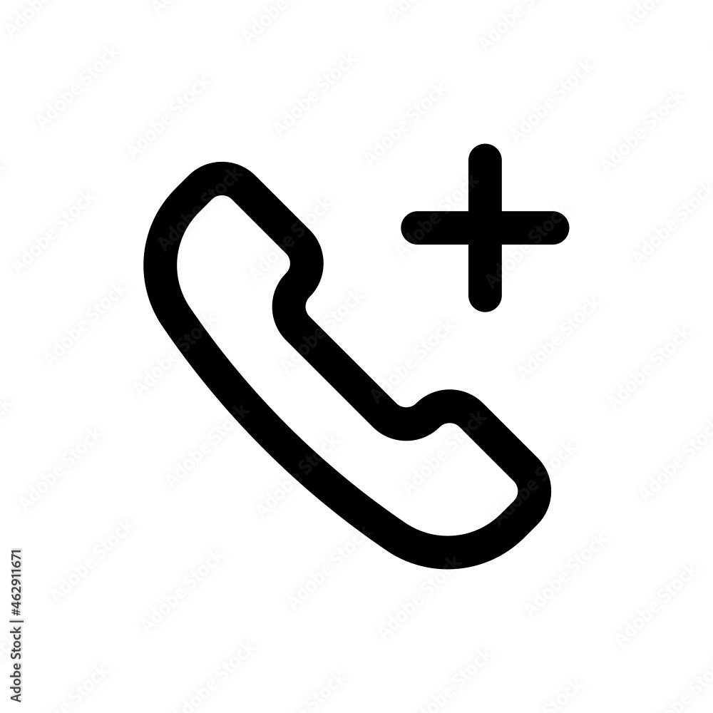 Wall mural telephone icon