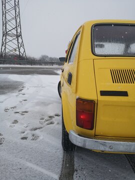 Yellow Car On The Road