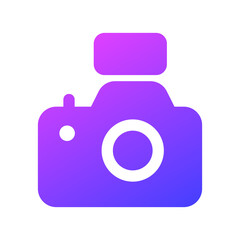 Camera and flash icon