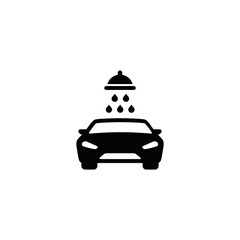 Car wash simple flat icon vector illustration