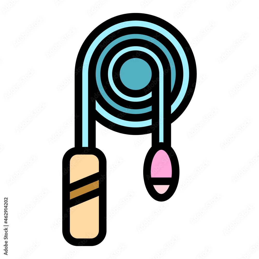 Poster Endoscope pipeline icon. Outline endoscope pipeline vector icon color flat isolated