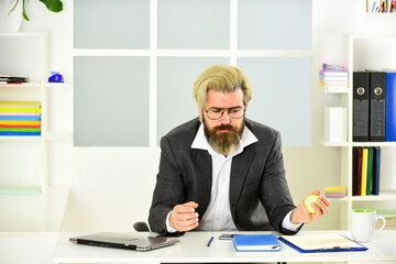 Looking for inspiration. Business manager relaxing. Office life. Business concept. Think and make decision. Strategy. Thoughtful manager. Successful man entrepreneur formal business suit sit office