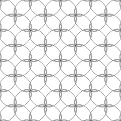 Fototapeta premium Vector geometric seamless pattern. Modern geometric background. Oval mesh.