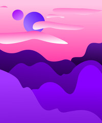abstract background with waves
