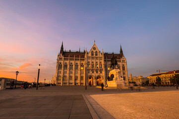 Fototapeta premium The Hungarian Parliament Building in Budapest