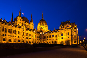 Fototapeta premium The Hungarian Parliament Building in Budapest