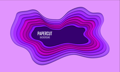 vector background color paper cut