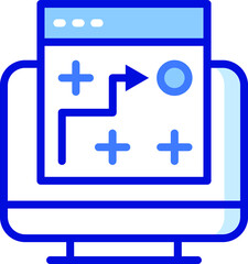 Strategy vector icon light bulb symbol Idea sign of Business & Startup for computer.