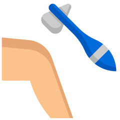 REFLEX HAMMER flat icon,linear,outline,graphic,illustration