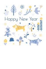 お正月飾り　寅年　北欧風