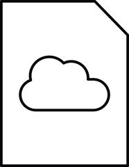 Cloud file Isolated Vector icon which can easily modify or edit

