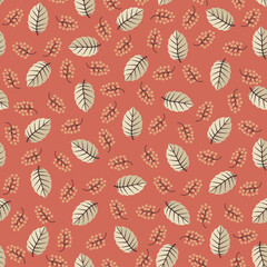 Beech leaves - repeat pattern