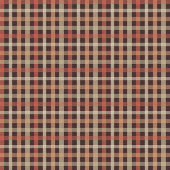 Falling leaves Gingham - repeat pattern