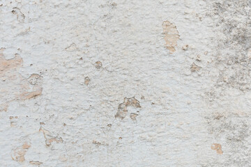 Grungy white concrete wall background. Texture of old gray concrete wall for background. Weathered wall 