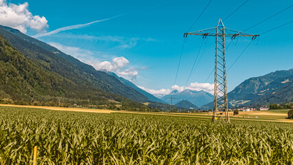 Beautiful alpine summer view at Reisseck, Kaernten, Austria