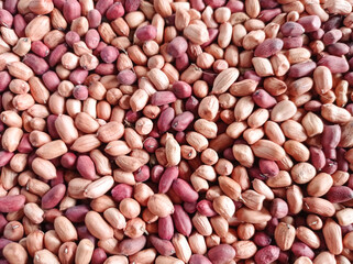 Peeled peanuts for background