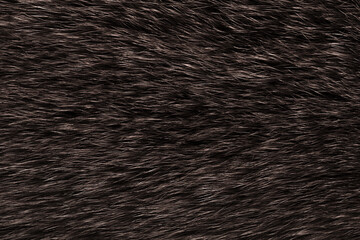 natural animal fur dark brown background