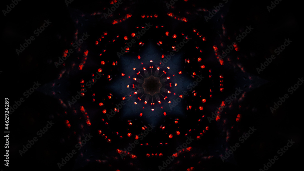 Poster kaleidoscopic abstract pattern background.