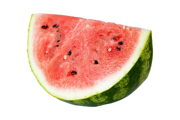watermelon isolated on white background, side view