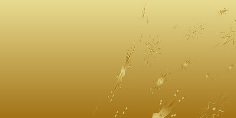 Gold background with snowflake design