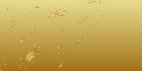 Gold background with snowflake design