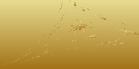 Gold background with snowflake design