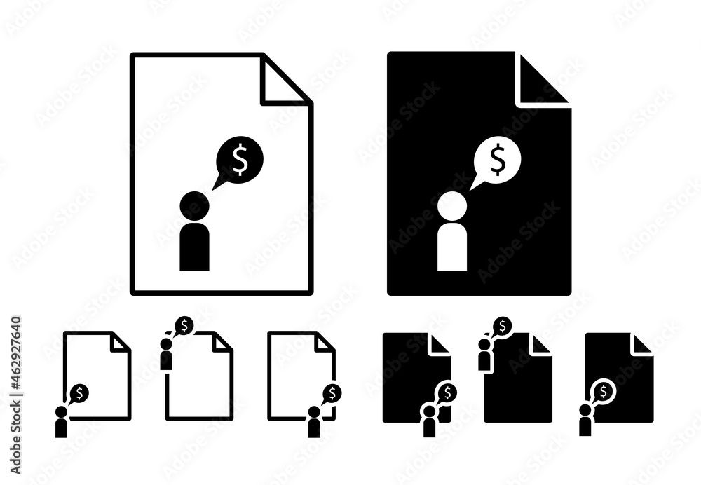 Aufkleber business conversation vector icon in file set illustration for ui and ux, website or mobile applicat