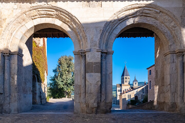 Cluny abbey, medieval monastery in Burgundy, France
 - obrazy, fototapety, plakaty